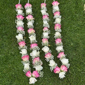 Fresh flowers Wedding Varmala, Bride and Groom Mala, Wedding Ceremony Garlands, Indian wedding, Mala, Pooja Mala, Indian Wedding Mala