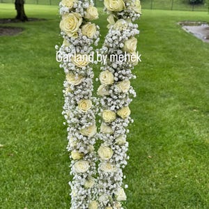 Fresh flowers Wedding Varmala, Bride and Groom Mala, Wedding Ceremony Garlands, Indian wedding, Mala, Pooja Mala, Indian Wedding Mala