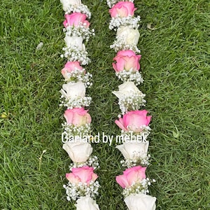 Fresh flowers Wedding Varmala, Bride and Groom Mala, Wedding Ceremony Garlands, Indian wedding, Mala, Pooja Mala, Indian Wedding Mala
