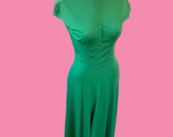 Vintage Late 1960s Sculptural John Kloss Backless Dress  Sz XS - Small