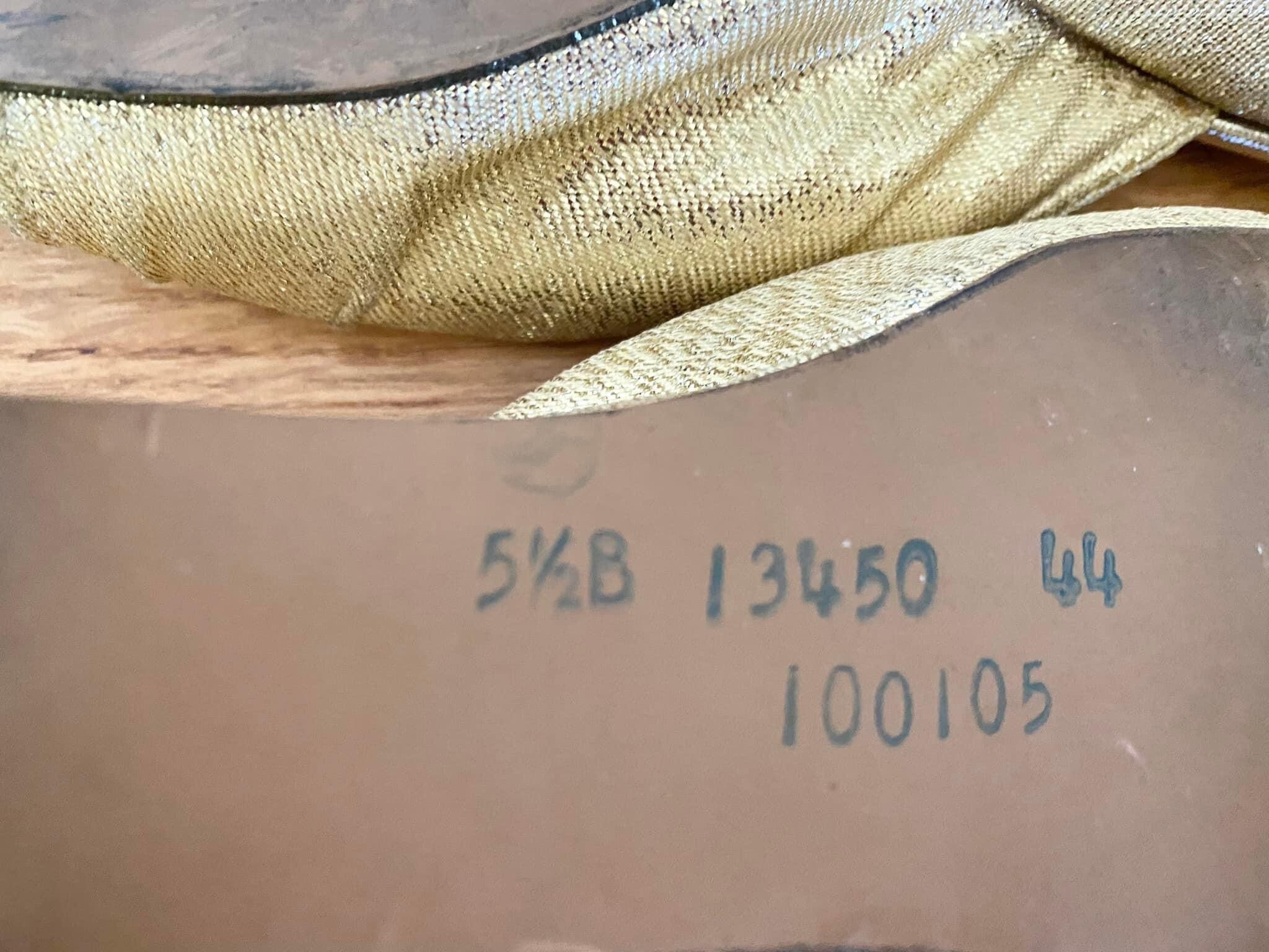 metallic gold wedges