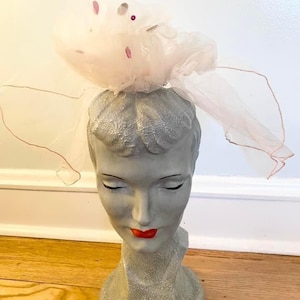 Vintage Early 1960s Fluffy Fun Fascinator