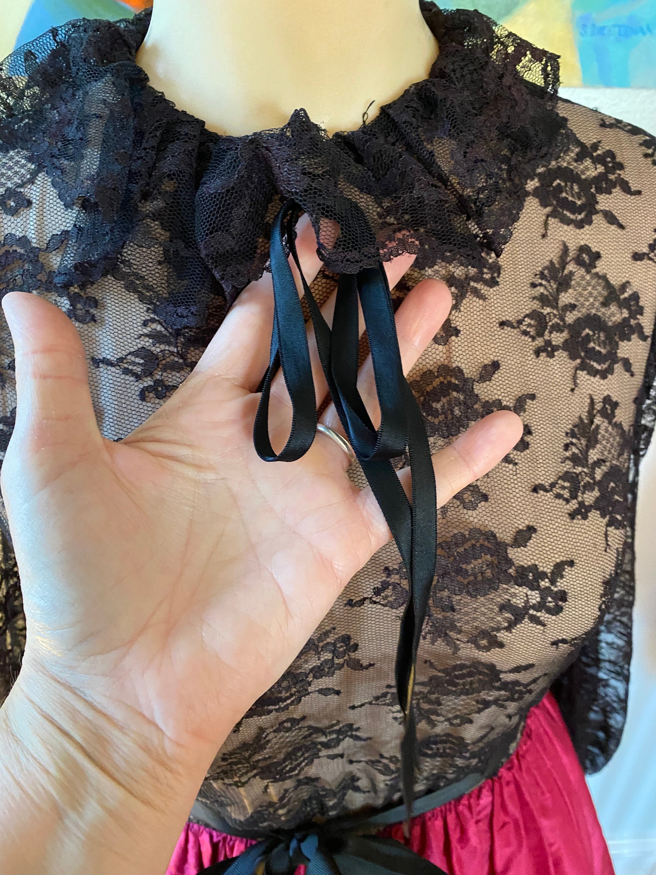 Vintage 1970s Morty Sussman Mollie Parnis Boutique Victorian