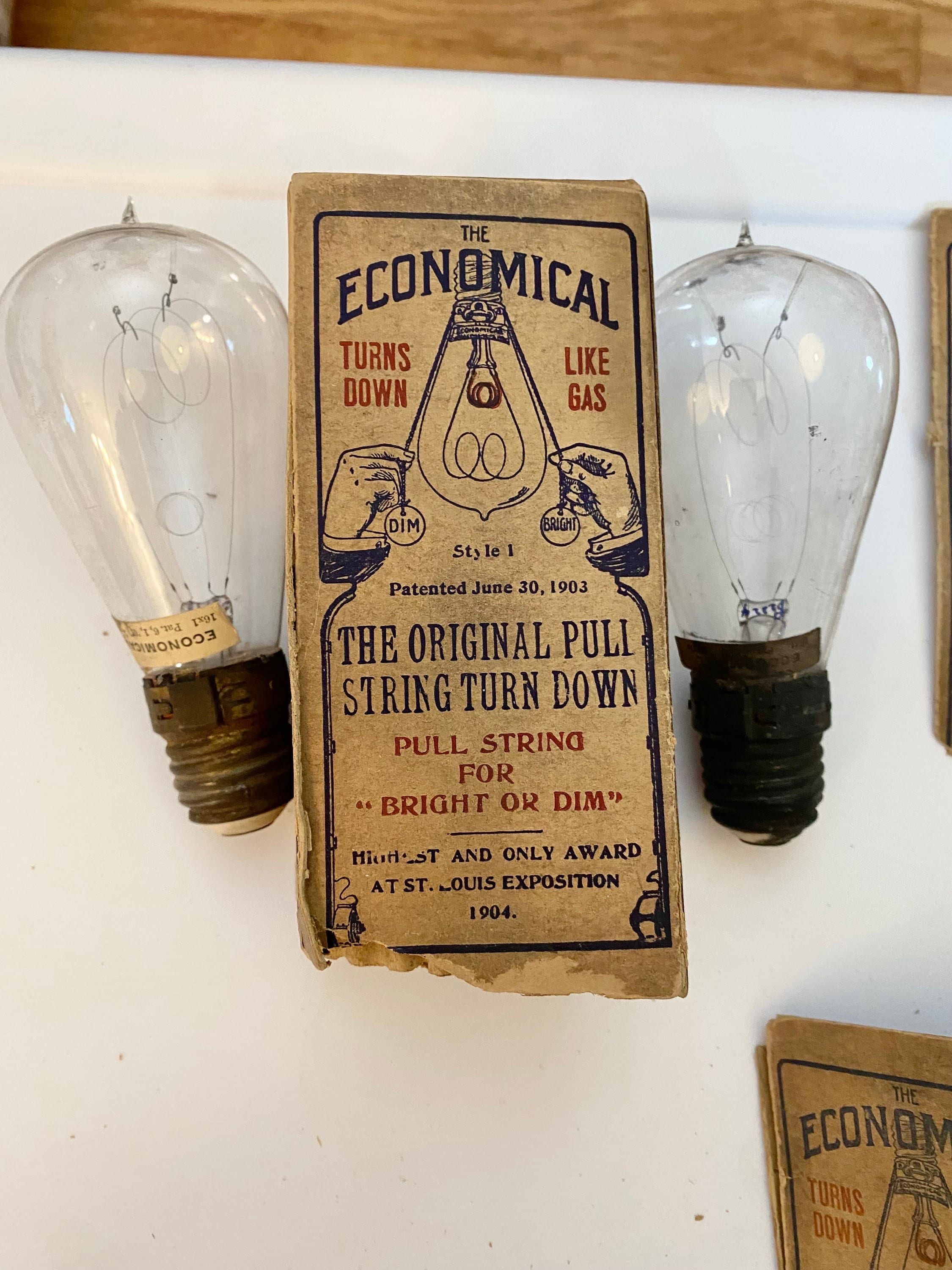 Set of 3 Antique Light Bulbs & Original Packaging - Etsy Set of 3 Antique Light Bulbs & Original Packaging - Etsy