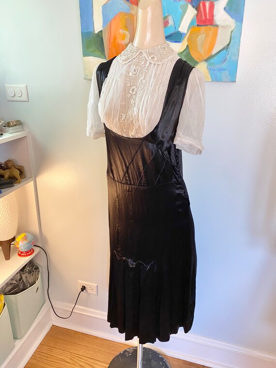 satin pinafore dress Maje Satin Pinafore Dress In Black - 50% Off