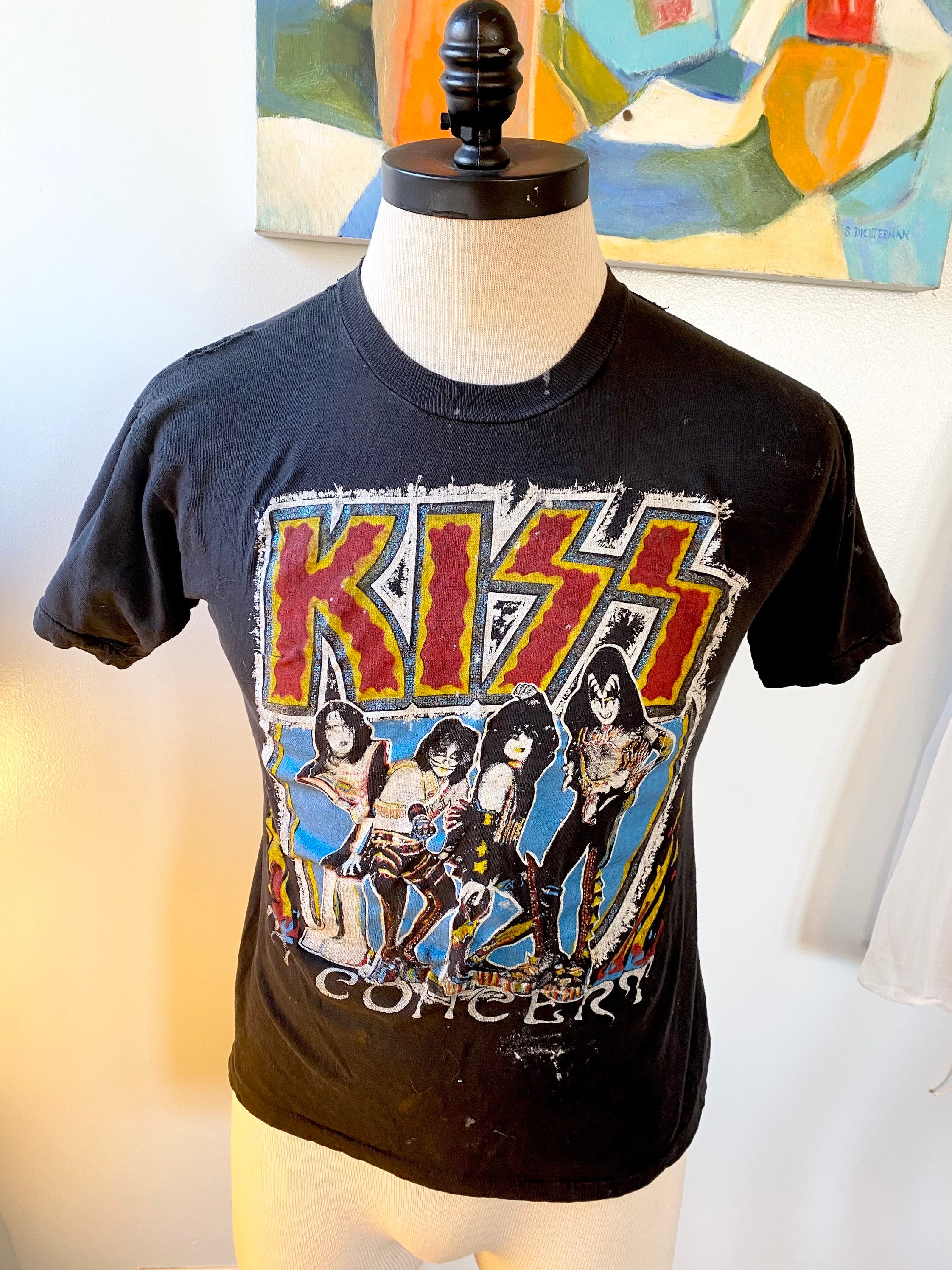 Kiss ALIVE IN 77 Mens XXL T-shirt Black