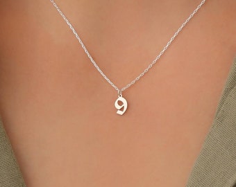 Custom Number Necklace , Number Jewelery , Date Necklace , Number Pendant Gift for Her , Mothers Day Gift , Football Necklace , Number Chain
