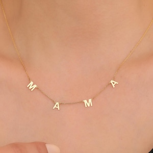 Mothers Day Gift, Best Gift For Mom, Mama Necklace, Mother Necklace, Dainty Mama Necklace, Tiny Mama Necklace, Minimalist Mama Necklace
