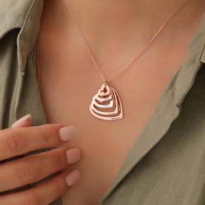Custom Family Heart Name Necklace, Personalized Heart Name Pendant, Heart Kids Name Necklace, Mothers Necklace, Gift For Mom, Christmas Gift