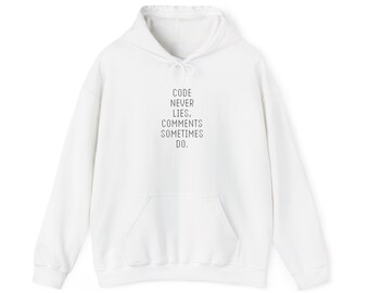 Sweat à capuche unisexe Heavy Blend™ Citation drôle de programmeur