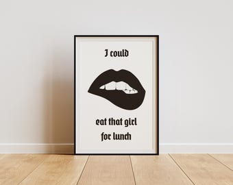 Billie Eilish Lyric Wall Art / Poster digitale / Stampa musicale minimalista