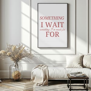 What Was I Made For| Billie Eilish Lyrics Poster | Aesthetic Minimalist Wall Art | Indie Room Decor | Digital Download