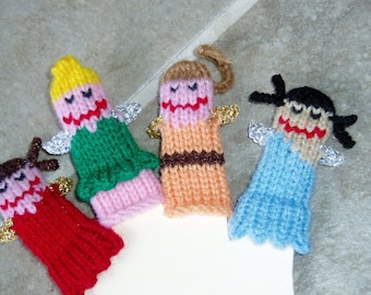 Fee Freunde Finger Puppet Set (beinhaltet 5 verschiedene Feen.)  Wir können benutzerdefinierte Angebote von einzelnen Marionetten oder Puppen Sets erstellen.