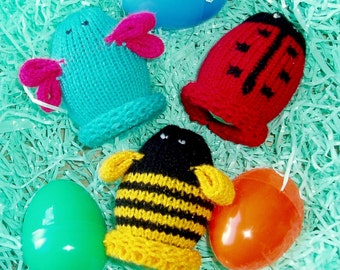 Bug Egglets (Set of 3 - 1 Butterfly, 1 Bumble Bee, and 1 Ladybug.)  Want a different grouping - just contact us.