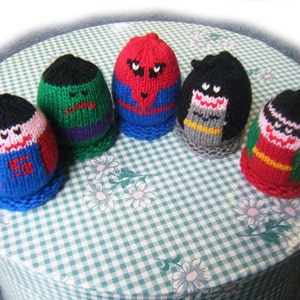 Super Heroes Egglet Set Includes 5 different egglets image 1