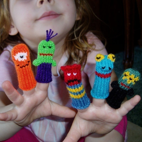 Monster Mania Finger Puppet Set (Includes 5 different creepy cutesy monsters.) We can create custom listings.