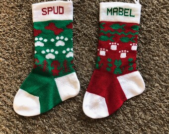 Personalized Pet Christmas Stocking for Dog or Cat