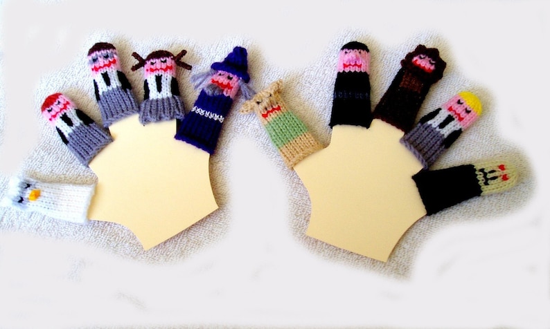 Wizard Friends Finger Puppet Set includes 10 Handcrafted - Etsy