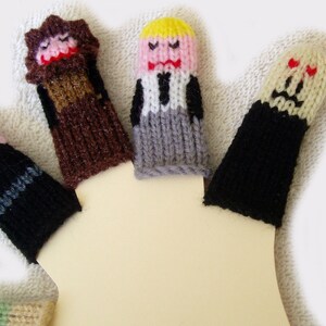 Wizard Friends Finger Puppet Set Includes 10 handcrafted puppets. We can create custom listings of individual puppets or puppet sets. image 5
