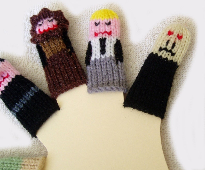 Wizard Friends Finger Puppet Set Includes 10 handcrafted puppets. We can create custom listings of individual puppets or puppet sets. image 5