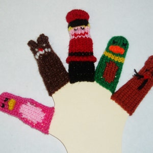 Peter and the Wolf Finger Puppet Set (includes Peter, Wolf, Cat, Duck ...