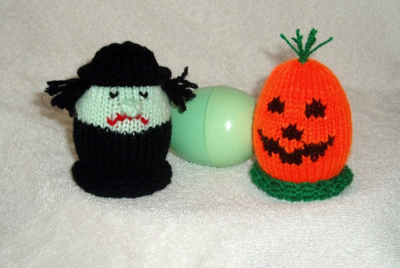 Halloween Egglets Set of 4 1 Pumpkin, 1 Witch, 1 Ghost, and 1 Vampire Want a different grouping just contact us. image 2