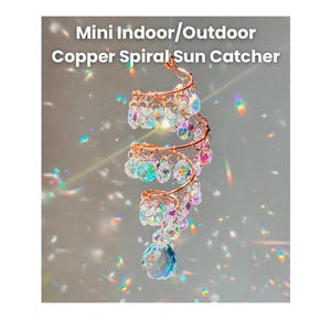 Mini Copper Indoor/Outdoor Spiral Sun Catcher