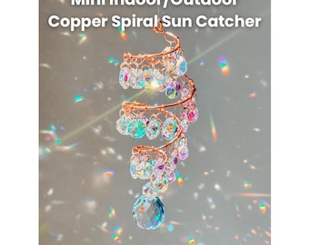 Mini Copper Indoor/Outdoor Spiral Sun Catcher