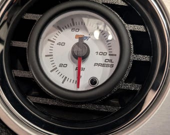 GlowShift 52mm Air Vent Gauge Pod For 2010-2014 Ford Mustang - Single Gauge Holder, Black