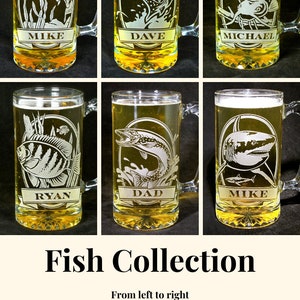 Personalized Catfish Beer Mug, Engraved Gifts for Men image 2