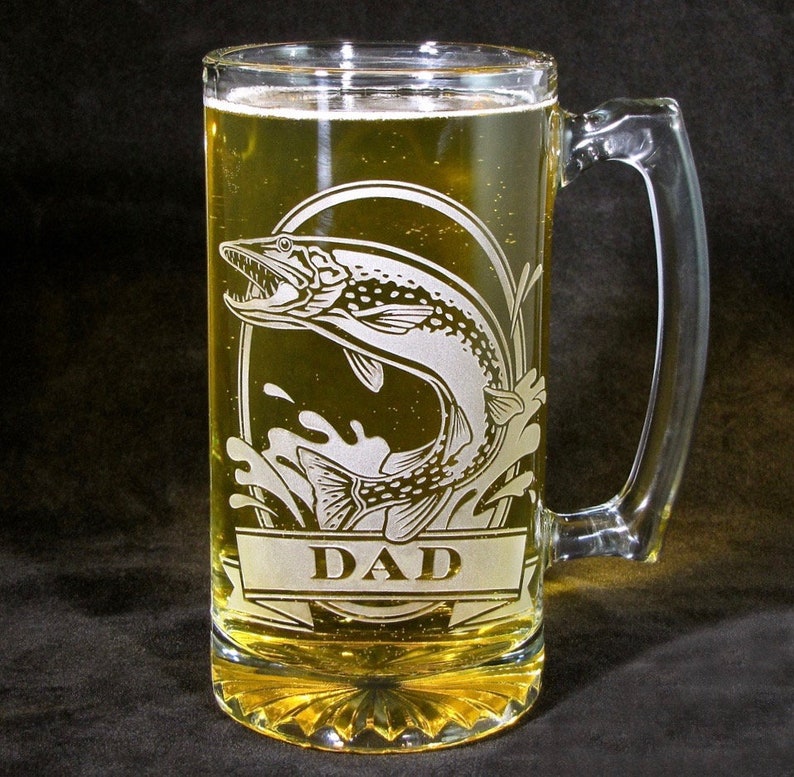 Personalized Catfish Beer Mug, Engraved Gifts for Men image 6