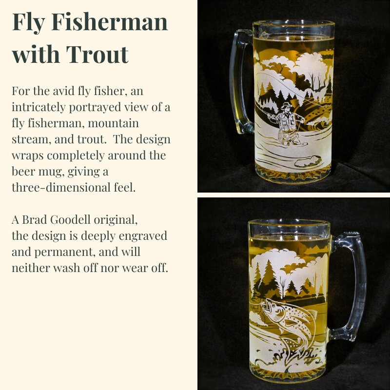 Personalized Northern Pike Muskie Beer Stein, Etched Glass Fish Gift for  Men, Fisherman / Angler - Brad Goodell Weddings