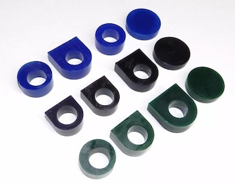Ferris File-A-Wax Carving Ring Tube Sortiment: 12 Mixed Grade Schmuck Wachs Rohlinge