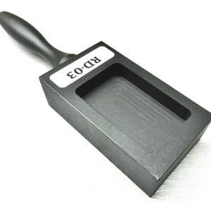 Cast Iron Ingot Mold 100 Gram Open Cavity Machined Pocket Gold and Silver Bars 3.2 Toz. Quality A-1