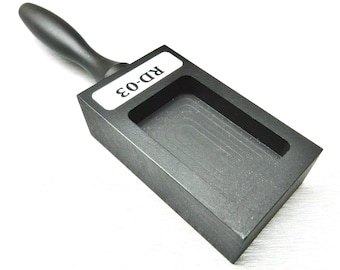 Ingot Mold for Gold & Silver Bars – 100 Gram (3.2 Toz) Cast Iron Mold