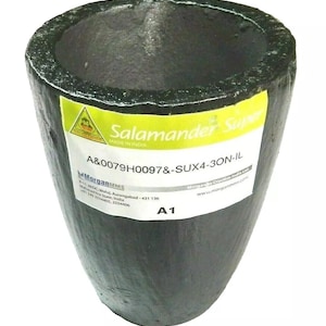 Salamander Crucible A1 Super Clay Graphite for Melting Gold Silver Brass and More