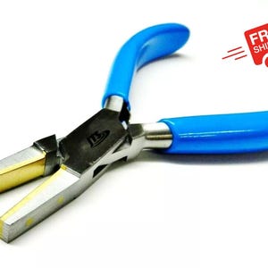 Brass Jaw Pliers Flat Nose Plier Brass Lined Soft Jaws Forming Holding Bending