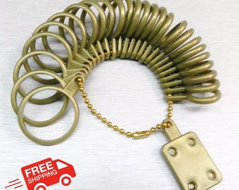 Mandrin De Sertissage Pour Bijoux (Ring Mandrel) En Aluminium Gradué - FindingKing, Neuf