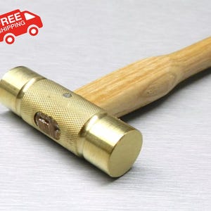 Brass Hammer Head Solid Brass Mallet 2" Jewelry Metalsmith Crafts Tool 100 Gram