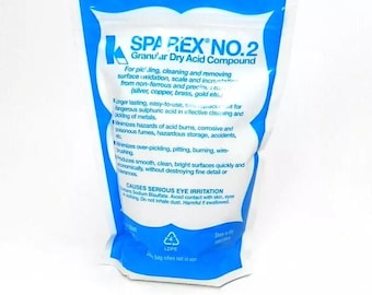 SPAREX No 2 Granular Dry Acid Pickling Compound 10oz for Cleaning Oxidation