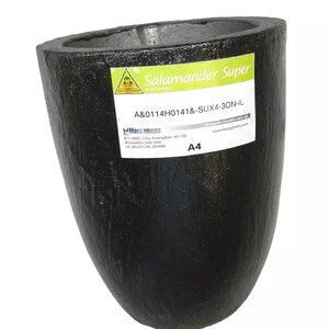 Salamander A4 Clay Graphite Crucibles, Melting Crucible for Brass, Gold And More