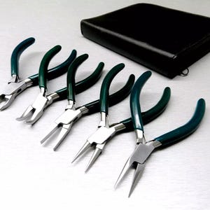 Jewelers Pliers Set: 5-Piece Beading & Wire Wrapping Kit