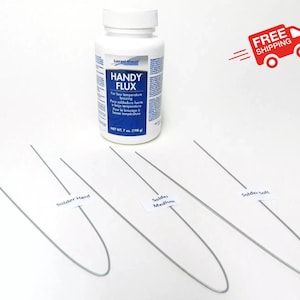 Jewelry Soldering Kit Handy Flux Jewelers Silver Solder Wires - Soft/Medium/Hard