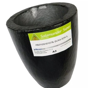 Salamander Crucible A3 Super Clay Graphite for Melting Gold Silver Brass and More