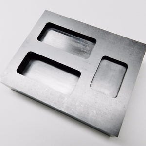 Graphite Ingot Mold 2oz 4oz 6oz Combo 3 Size Bars Gold Scrap Melting Refining