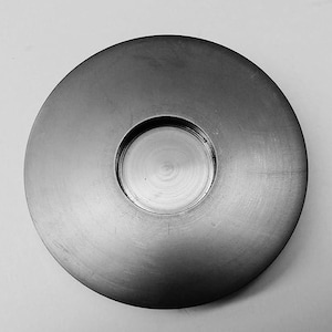 2 Troy Oz Graphite Ingot Mold: Round Coin Shape Metal Casting