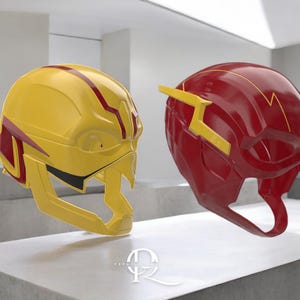 Fl4sh & Reverse Fl4sh Cosplay Mask Bundle 3D Stl Files