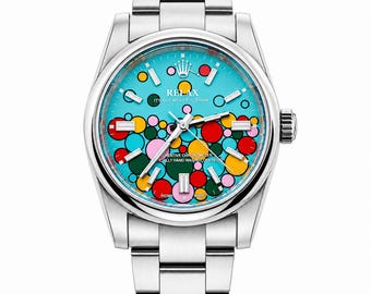 RELAX Good Times! Mechaquartz Watch | Colorful Bubble Dial | 36mm