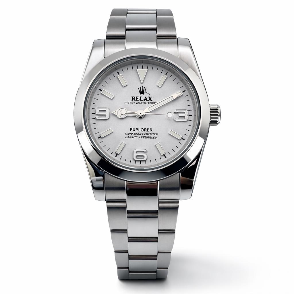 Men's 36mm White Relax Explore Parody Field Watch - Etsy