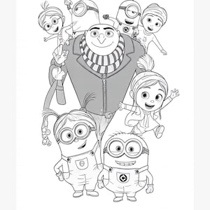 Despicable Me Coloring Pages 15 Fun Pages PDF Download - Etsy